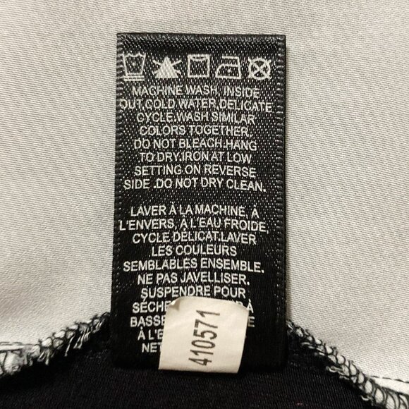 RW&CO Black cherry blossom print top w/ floral lace neckline ~ XS SMALL shirt - Picture 14 of 16